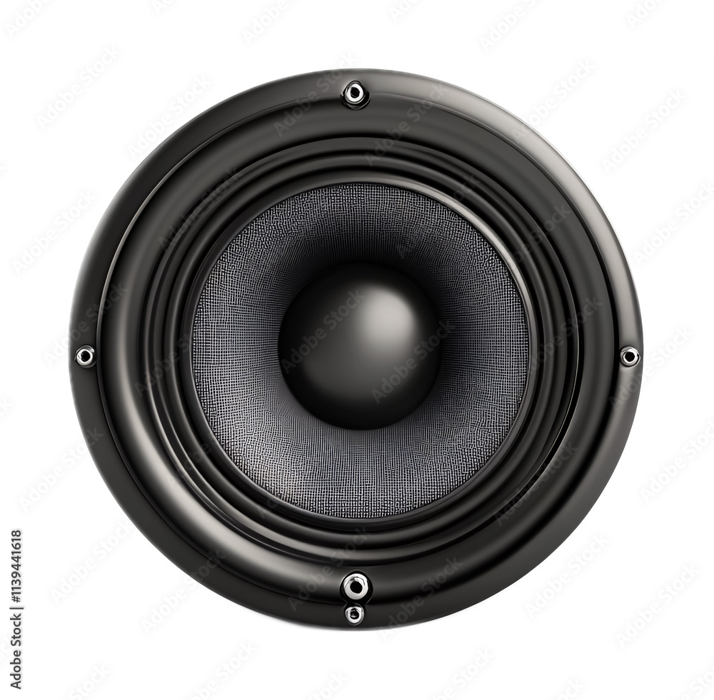 car acoustic speaker isolated on white background car acoustic speaker isolated on white background