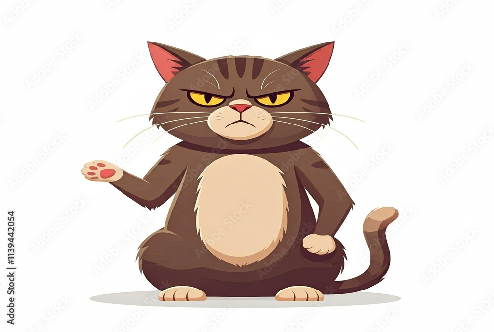 Obraz premium Angry Angry Cat 