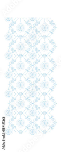 A breathtaking display of floral motifs, meticulously detailed and arranged in a repeating pattern-1