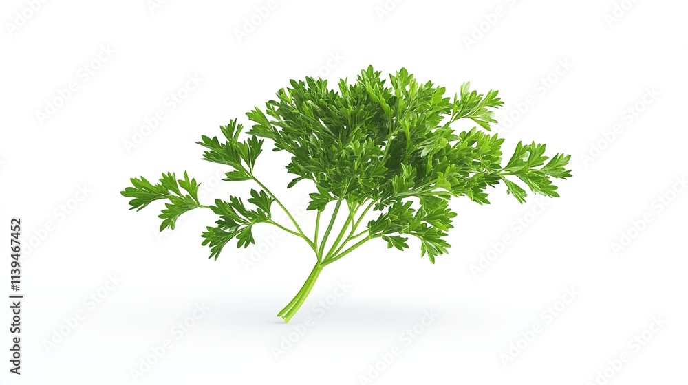 Parsley isolated on a white background Parsley isolated on a white background