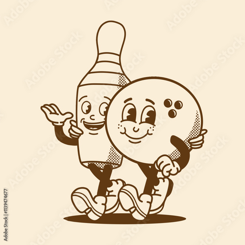 mascot bowling good for club mascot, brand mascot, print design, element design, poster, etc
