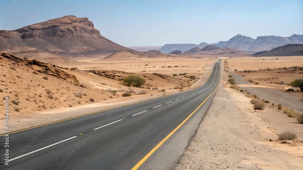 road to the desert