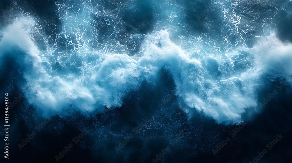 Calm blue waves meeting soft sand under a bright sky wallpaper Calm blue waves meeting soft sand under a bright sky wallpaper