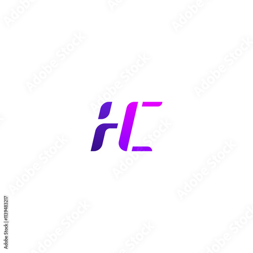 Free Download Creative HC, CH letter logo design template elements. Modern abstract digital alphabet letter logo. - GFXLoad