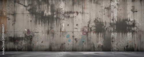 Grunge-inspired concrete wall with weathered texture and dark, muted colors , decaying, abandoned, crumbling photo