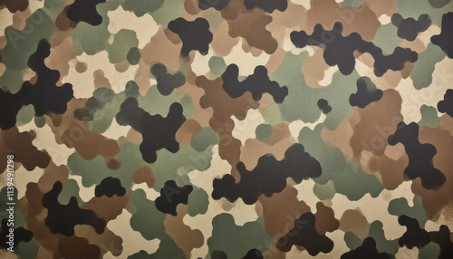 PNG ULTRA HD 8K Moro Camo Pattern – Seamless Military-Style Camouflage Design in Earth Tones with Organic Shapes, Perfect for Backgrounds and Textures