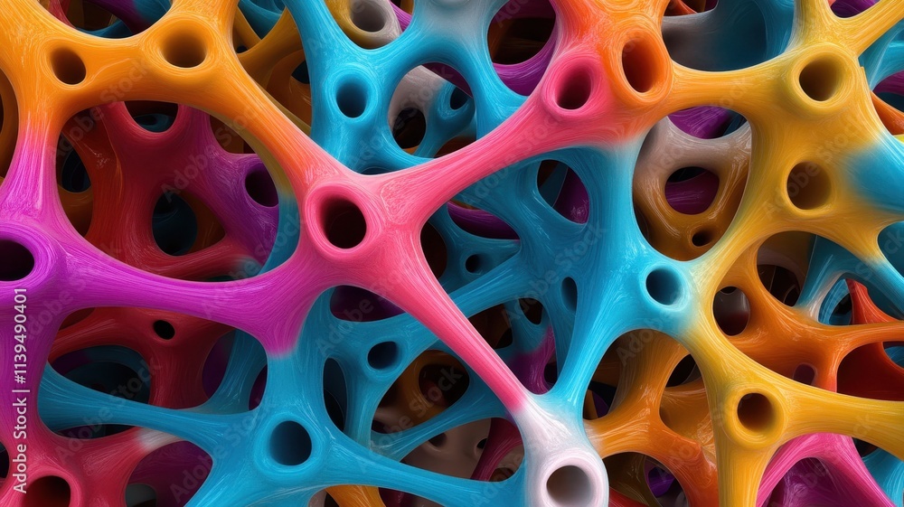 Intricate chemical bonds forming a complex molecular structure in vibrant colors and dynamic patterns. Intricate chemical bonds forming a complex molecular structure in vibrant colors and dynamic patterns.