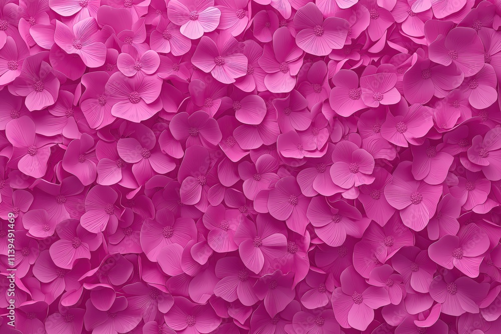 Pink Floral Background: 3D Rendered Flower Texture Pink Floral Background: 3D Rendered Flower Texture
