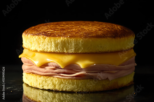 magazine quality photo of a delicious looking Grilled Cheese sandwich, food photography