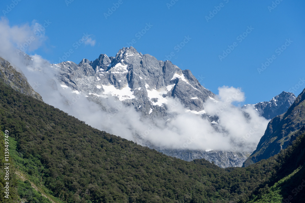 Fototapeta premium swiss mountains in summer