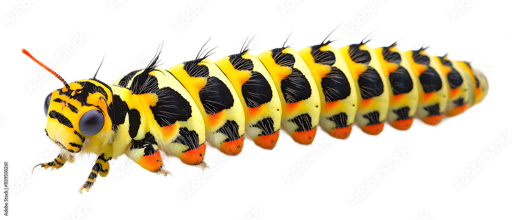Fototapeta premium caterpillar isolated on white background 