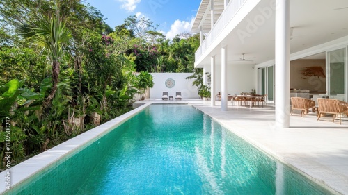 Wallpaper Mural Stunning luxury prefabricated villa featuring a private pool and modern design for ultimate relaxation. Torontodigital.ca