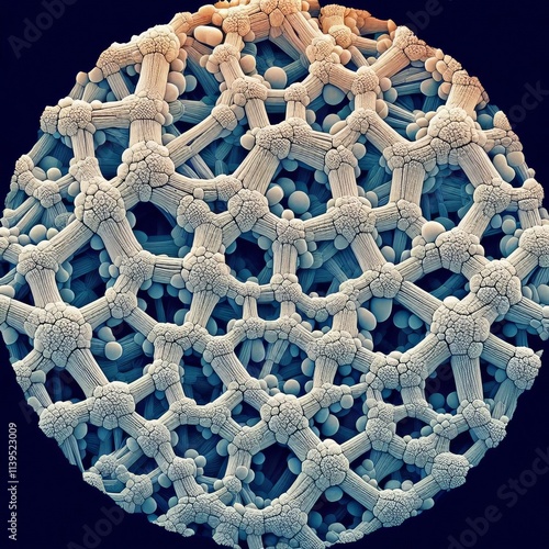 228 Hydrated cement particles forming a rigid matrix The microsc photo