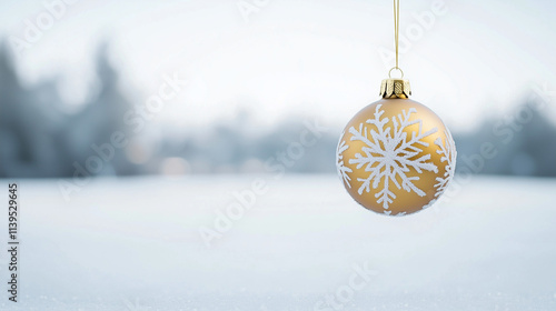Golden Ornament Hanging In ...