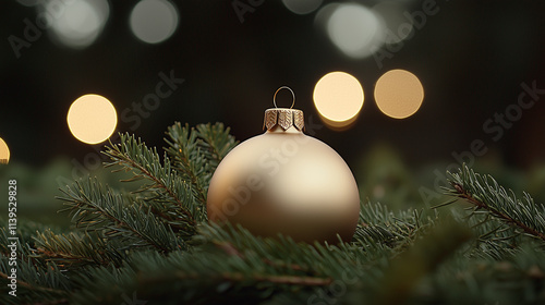Golden Christmas Ornament: ...