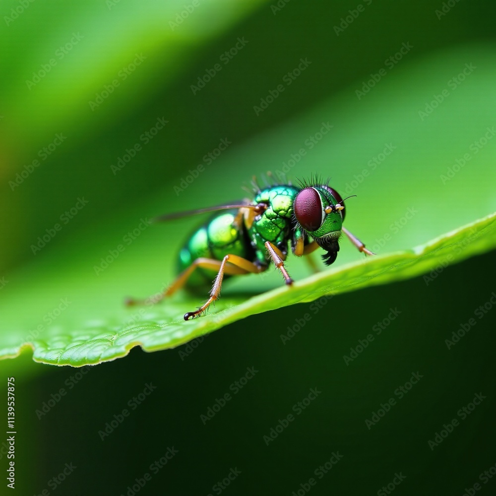 Naklejka premium Detalhes de um talo de chuveirinho em foco macro, macro, verde