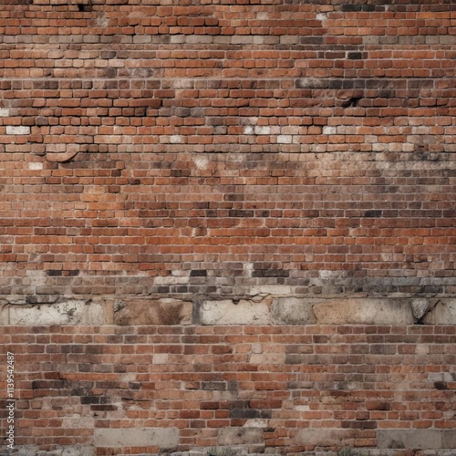 Weathered brick wall with subtle grunge texture and muted earth tones , faded, rough, brick photo