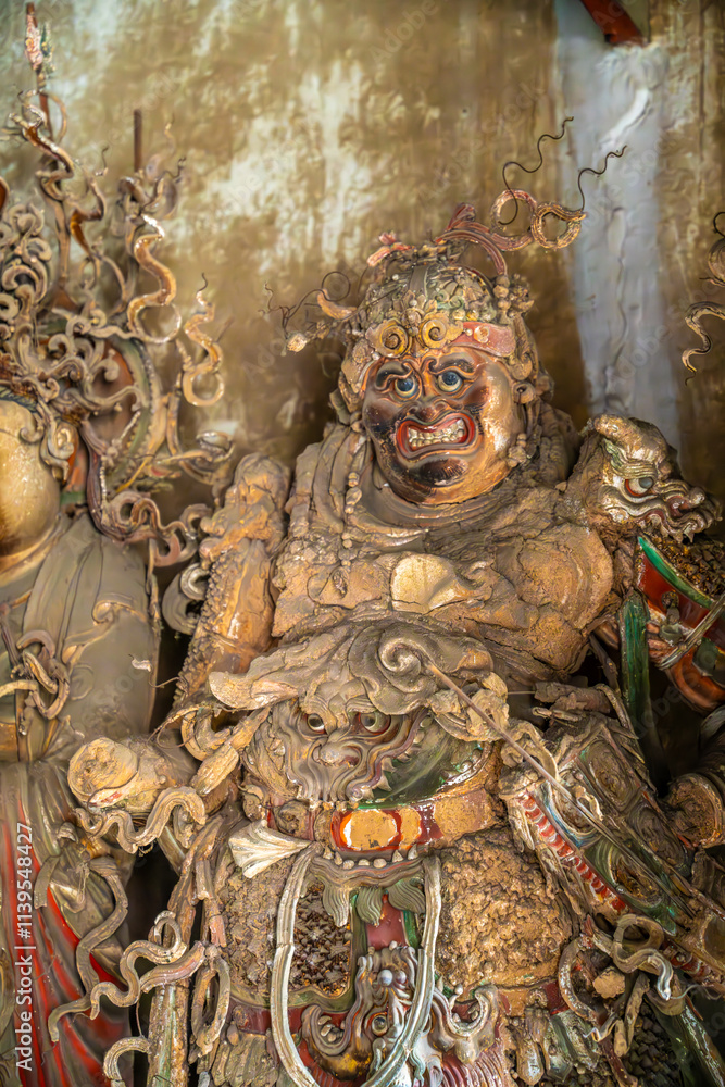 Buddha statues at Tiefo Temple in Mishan town, Jincheng, Shanxi Province, China Buddha statues at Tiefo Temple in Mishan town, Jincheng, Shanxi Province, China