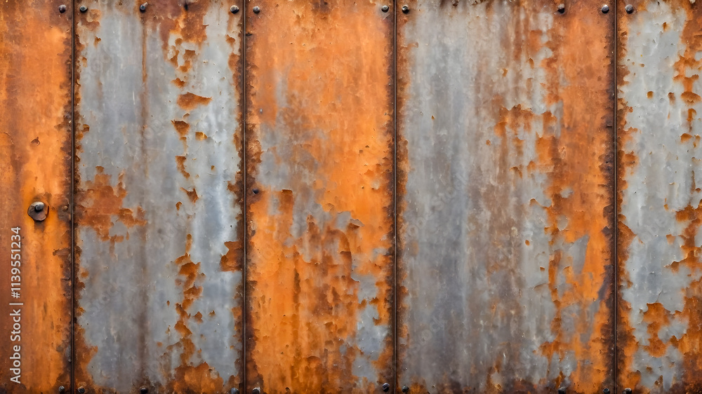 Rusty corrugated iron sheet texture. Abstract rusty metal background. Rusty corrugated iron sheet texture. Abstract rusty metal background.