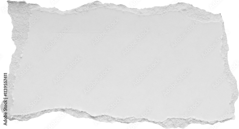 Fototapeta premium White ripped paper torn edges strips isolated on black background