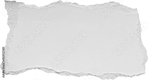 White ripped paper torn edges strips isolated on black background