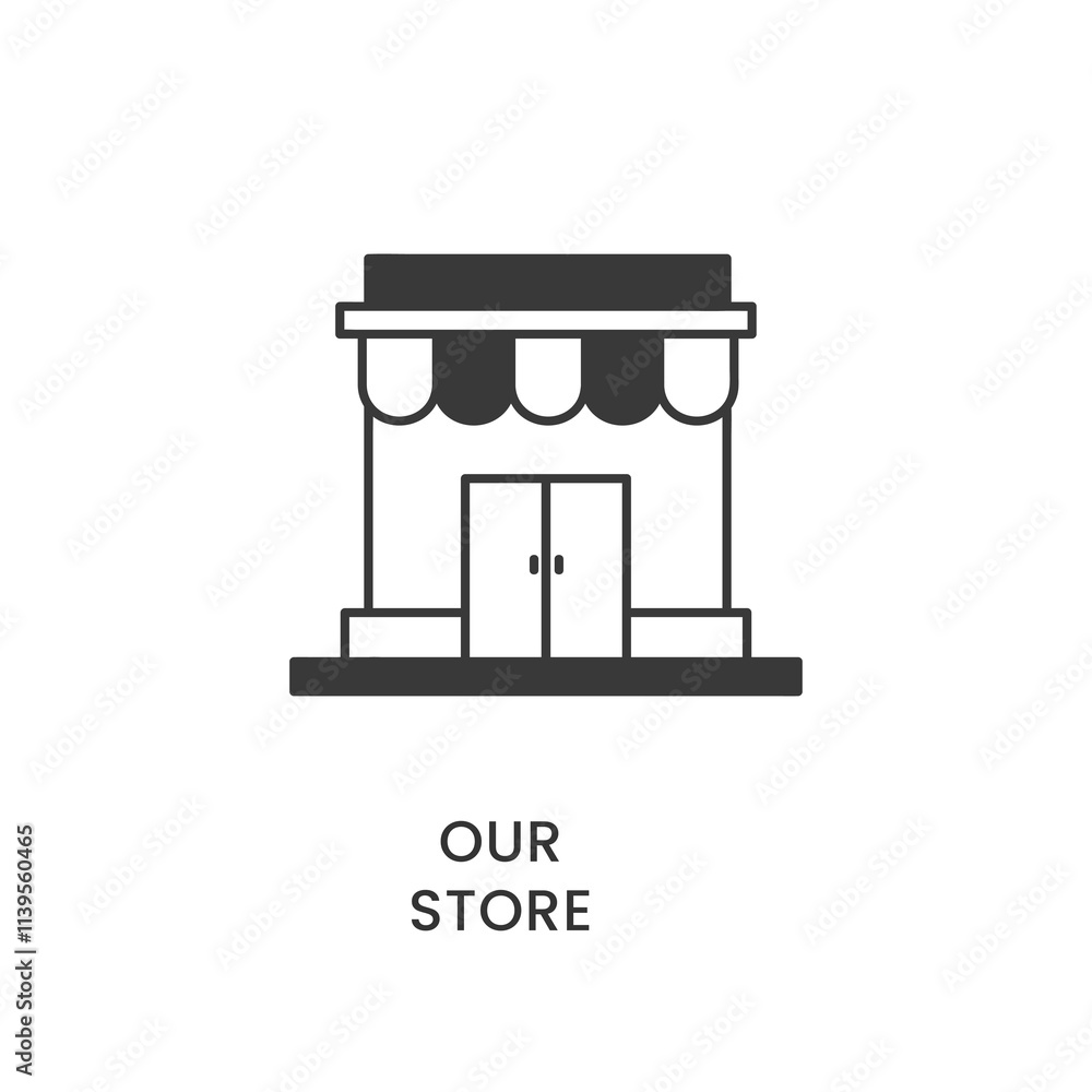 our store franchise shop small business icon our store franchise shop small business icon