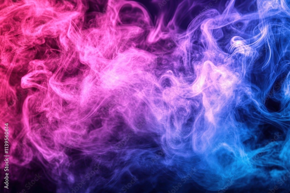 Obraz premium Striking smoke patterns against a dark backdrop.