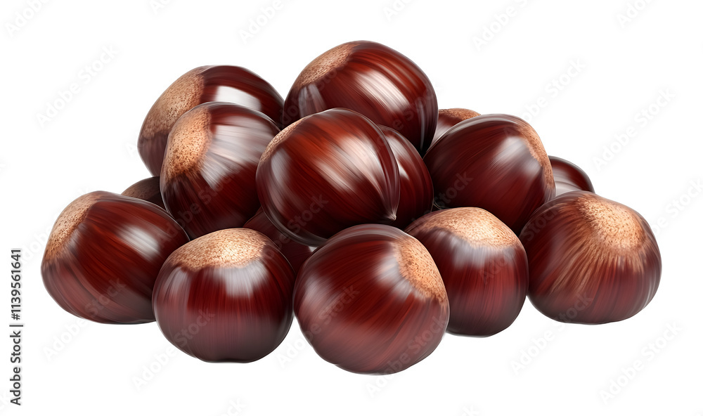 chestnuts isolated on transparent background chestnuts isolated on transparent background
