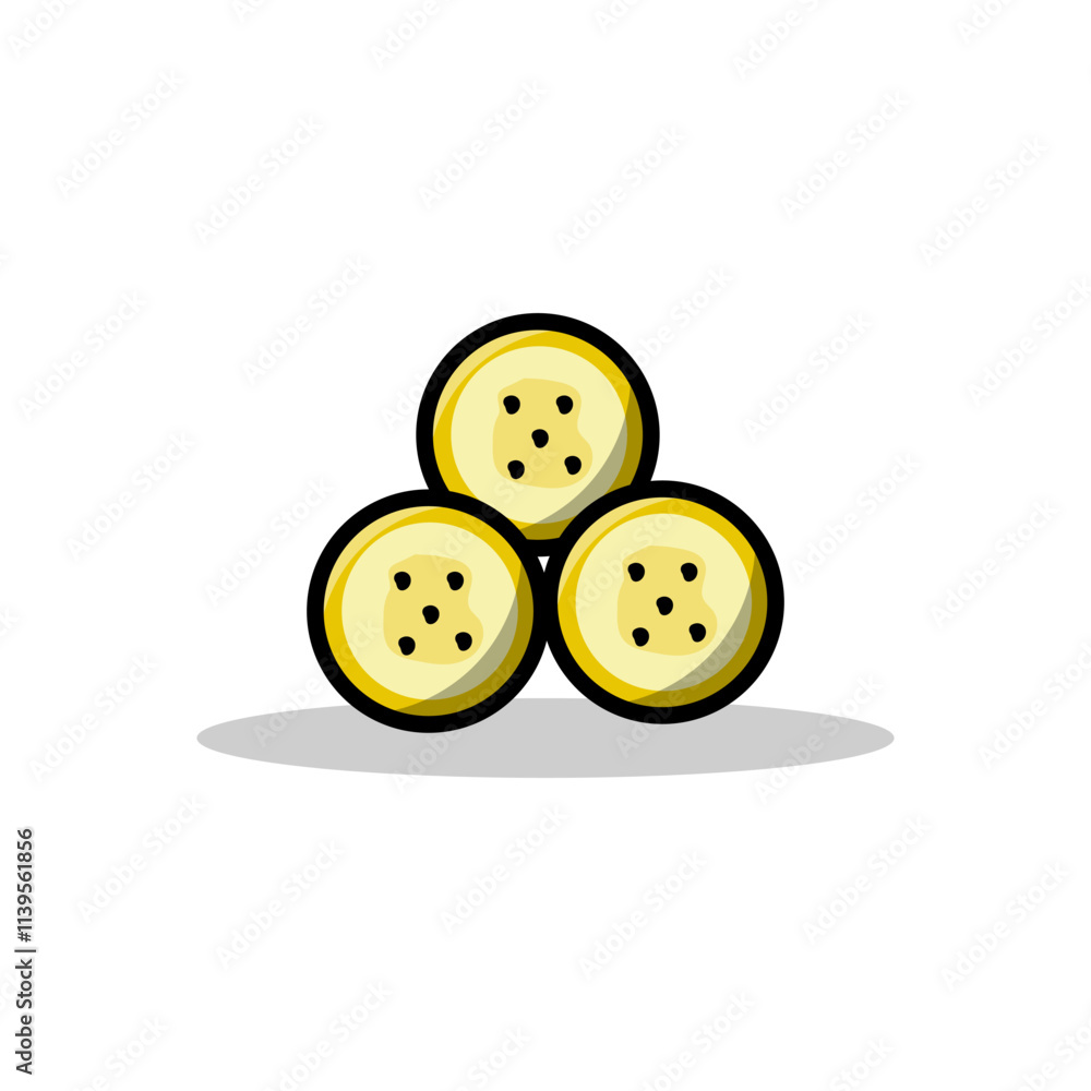 Fototapeta premium banana on white background