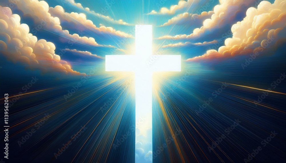 Cross In The Sky - Resurrection - Light Cross Shape In Clouds - Risen - Jesus Ascends to Heaven Scene
Cross In The Sky - Resurrection - Light Cross Shape In Clouds - Risen - Jesus Ascends to Heaven Scene