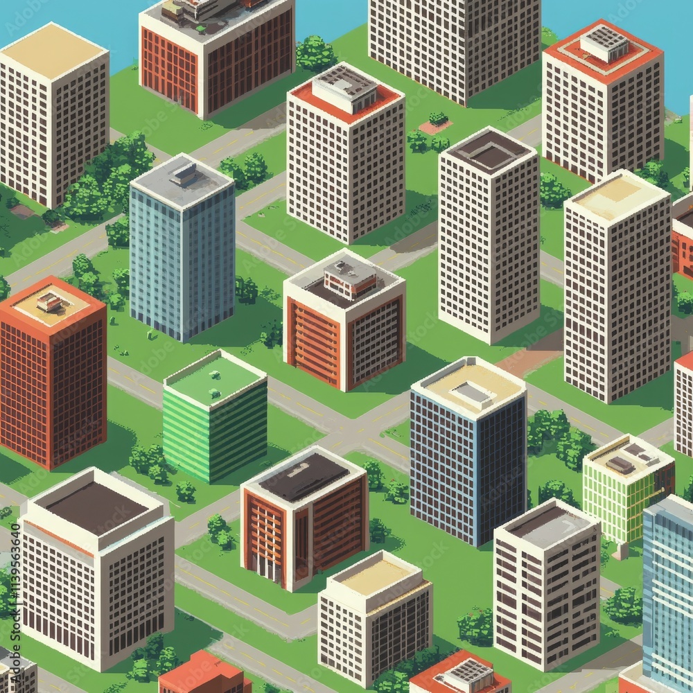 Isometric City Graphics for Video Game Design Isometric City Graphics for Video Game Design