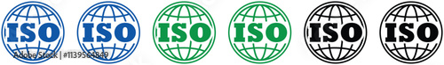 ISO logo certification, Certified Company Certificate ISO Blue vector, Quality Certificate, iso mark certification, ISO certified symbol vector illustration, Certified Company, Quality Certificate