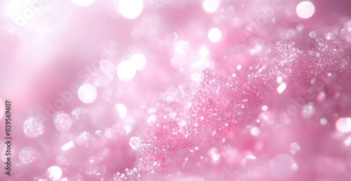 Pink Glitter Abstract Sparkling Background Texture