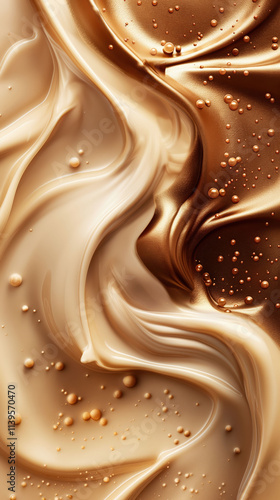 Elegant mocha mousse abstract background with soft transitions and warm tones for sophisticated designs