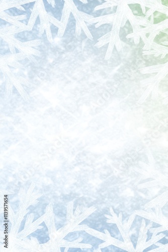 Abstract winter snowflake background with pastel colors.