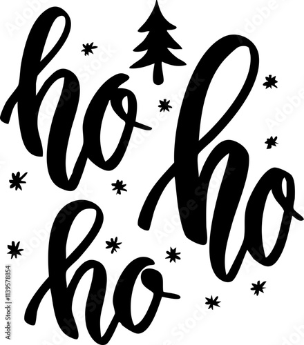 Ho Ho Ho SVG, Santa SVG, Christmas SVG, Ho Ho Ho Christmas svg, Santa Laugh svg, Funny Christmas svg, Holiday Cheer svg, Jolly Santa svg
