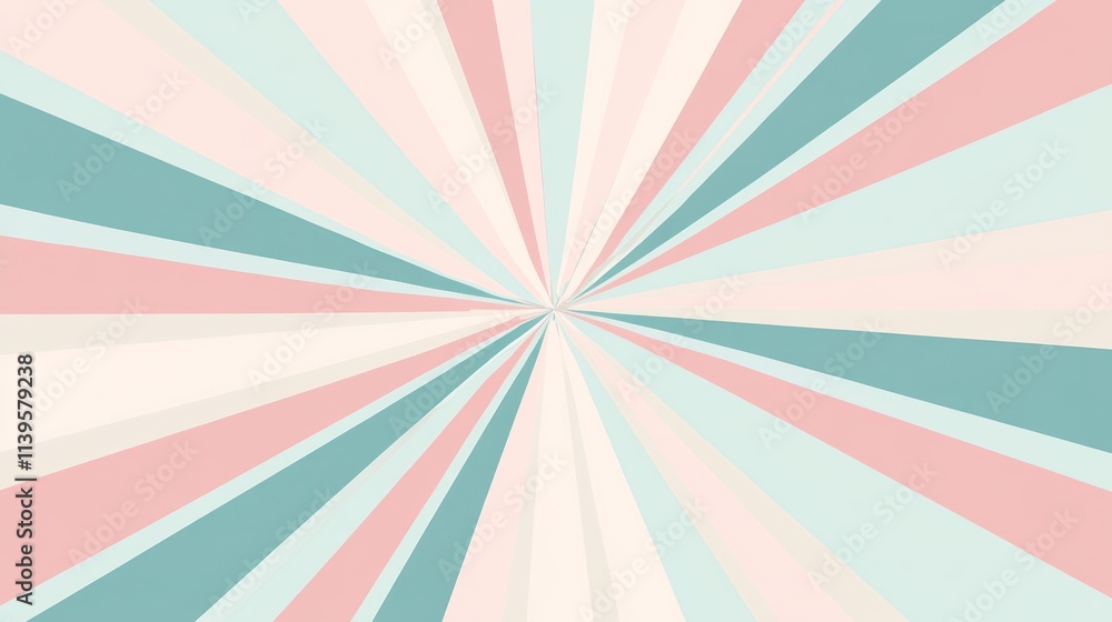 Pastel Colored Lines Radiating From Center Pastel Colored Lines Radiating From Center