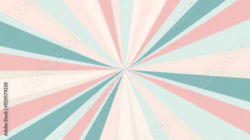Pastel Colored Lines Radiat...