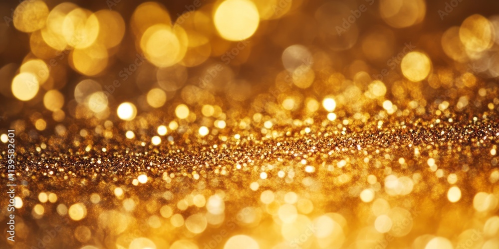 Golden Glitter Background with Sparkling Lights Golden Glitter Background with Sparkling Lights