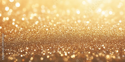Golden Glitter Background S...