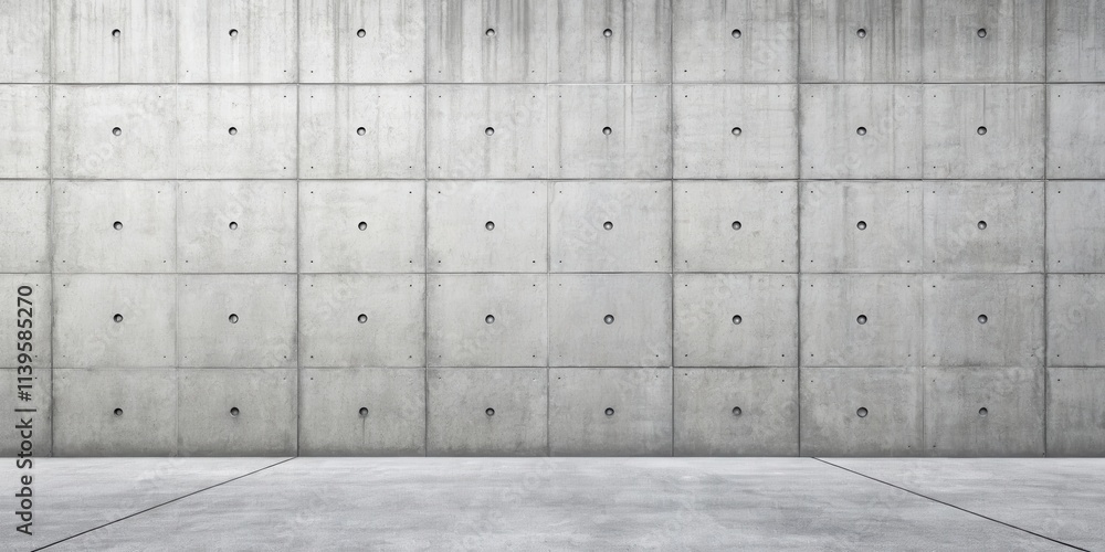 A Minimalist Concrete Wall Background Featuring a Seamless Pattern of Panels and Subtle Textural Variations A Minimalist Concrete Wall Background Featuring a Seamless Pattern of Panels and Subtle Textural Variations