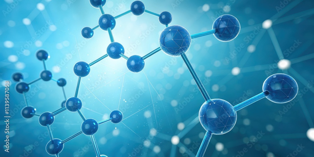 Abstract Molecular Structure A Detailed Visualization of Interconnected Atoms and Bonds Abstract Molecular Structure A Detailed Visualization of Interconnected Atoms and Bonds