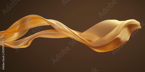 Golden Fabric Swirling Thro...