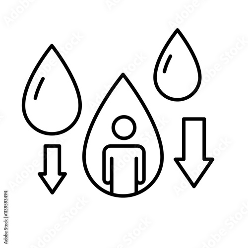dehydration icon