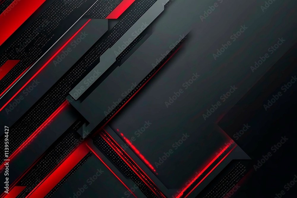 Dynamic technology-inspired abstract background with sharp red, black, and silver lines, creating a sleek and futuristic digital design. Dynamic technology-inspired abstract background with sharp red, black, and silver lines, creating a sleek and futuristic digital design.