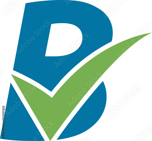 'B' Letter Business Management Logo design.