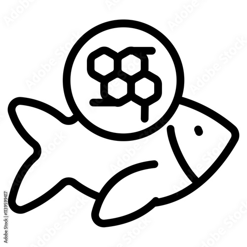 Animal cell Line Icon