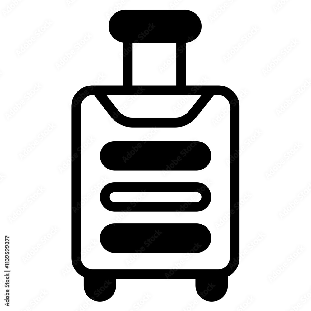 Obraz premium Baggage Glyph Icon