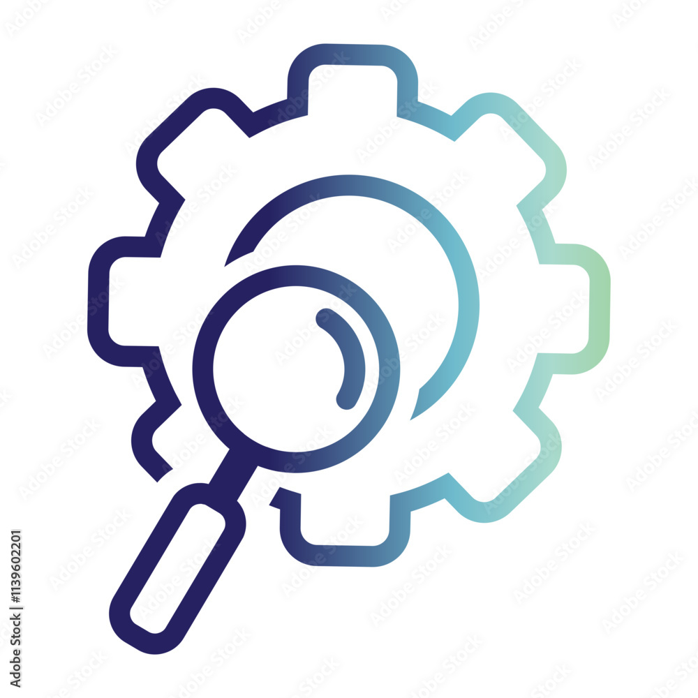 Business and Motivation icon on line gradient style Business and Motivation icon on line gradient style