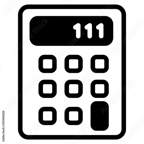 Calculator Glyph Icon